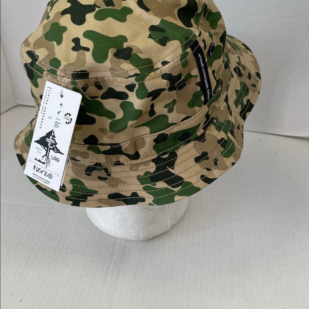 LRG Camo Bucket Hat with Black Embroidered Logo - Picture 4 of 6